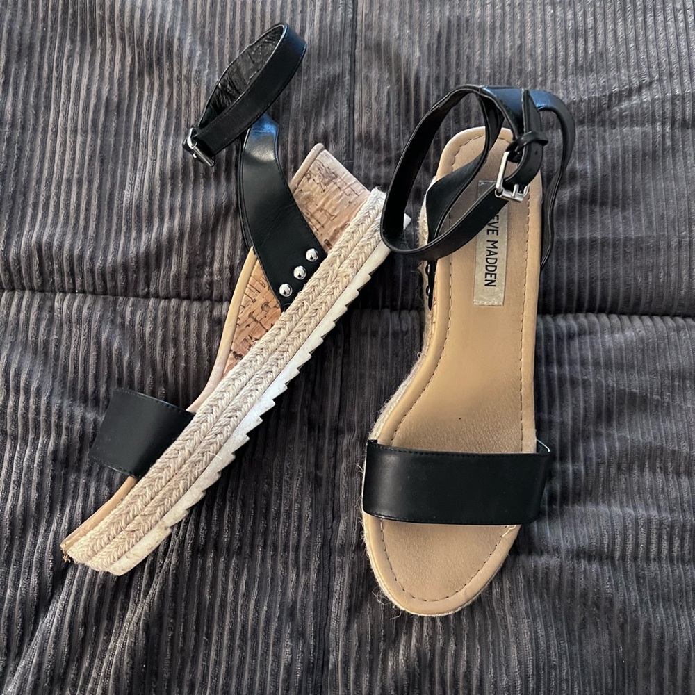 Steve Madden Black Women's Sandals
